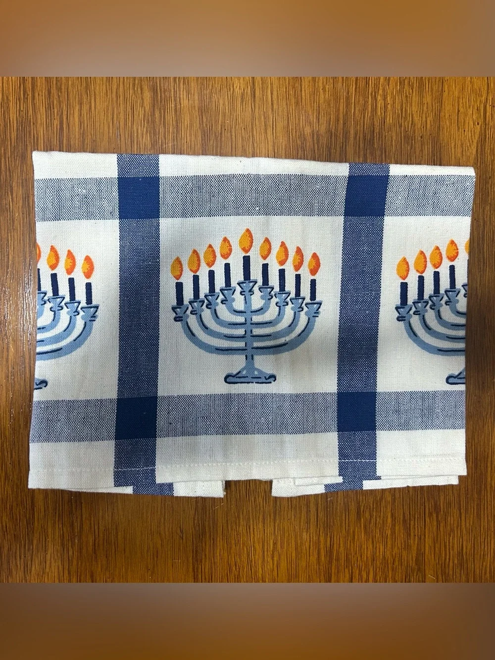 Hanukah pot holder and tea towel set